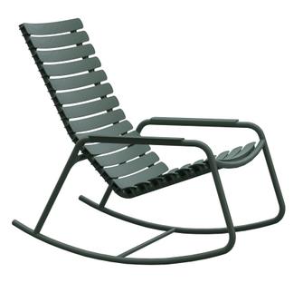 Chaise à bascule ReCLIPS Vert olive|Accotoirs aluminium
