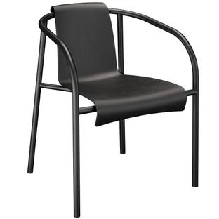 Chaise Nami  Avec accotoirs|Noir