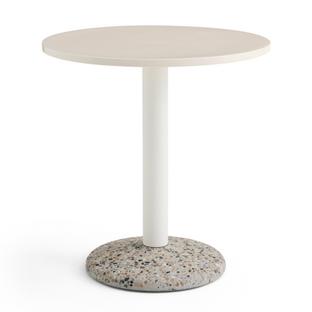 Table Ceramic  Warm white ceramic|Ø 70 cm