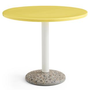 Table Ceramic  Bright yellow ceramic|Ø 90 cm