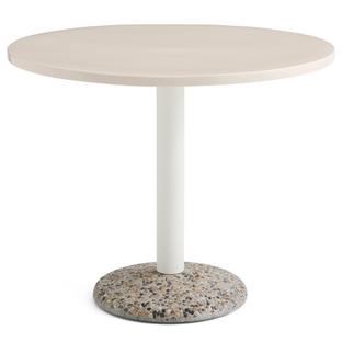 Table Ceramic  Warm white ceramic|Ø 90 cm