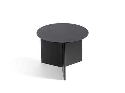 Table Slit Acier|H 35,5 x Ø 45 cm|Revêtement en poudre noire