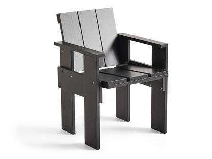 Chaise Crate Dining  Pin laqué noir