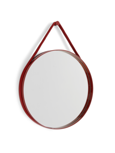 Miroir Strap No 2 ø 50 cm|Rouge