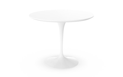 Table à manger ronde Saarinen 91 cm|Blanc|Stratifié blanc
