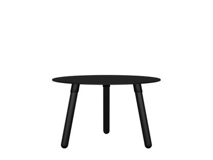 Table d'appoint BCN Stratifié noir|Hêtre laqué noir|H 33 x ø 55 cm