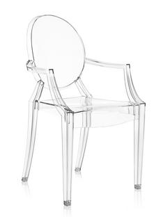 Chaise Louis Ghost - Lot de 4 Transparent-verre