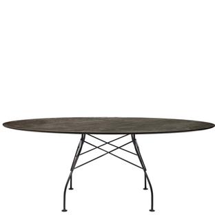 Glossy Oval 192 x 118 cm|noir|Aged Bronze