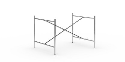 Châssis de table Eiermann 2 Chromé|Vertical, centré  |100 x 78 cm|Sans rallonge en hauteur (hauteur 66 cm)