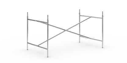 Châssis de table Eiermann 2 Chromé|Vertical, centré  |135 x 78 cm|Avec rallonge en hauteur (hauteur 72-85 cm)