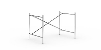 Châssis de table Eiermann 2 Chromé|Vertical, décalé  |100 x 66 cm|Sans rallonge en hauteur (hauteur 66 cm)