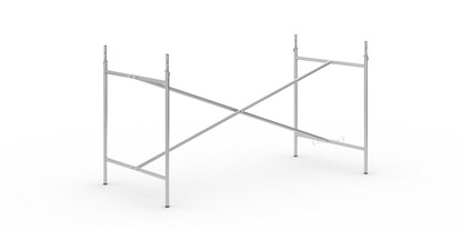 Châssis de table Eiermann 2 Argent|Vertical, centré  |135 x 66 cm|Avec rallonge en hauteur (hauteur 72-85 cm)