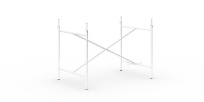 Châssis de table Eiermann 2 Blanc|Vertical, centré  |100 x 66 cm|Avec rallonge en hauteur (hauteur 72-85 cm)