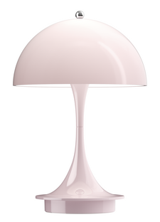 Lampe Panthella 160 Portable Rose pâle opale