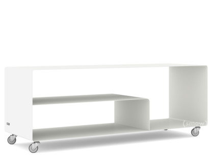 Sideboard R 111N Monochrome|Blanc pur (RAL 9010)|Roulettes industrielles