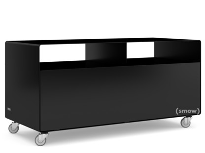 Meuble TV R 108N Noir profond (RAL 9005)|Roulettes industrielles