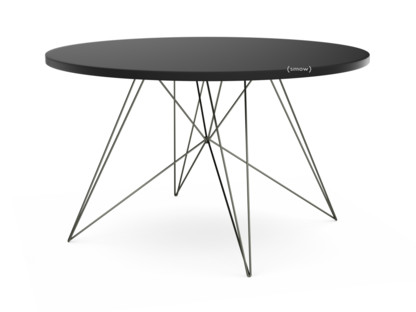 Table Tavolo XZ3 Ronde Noir MDF|Verni noir
