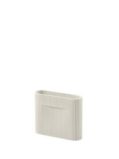Vase Ridge Petit (H 16,5 cm)|Off-White