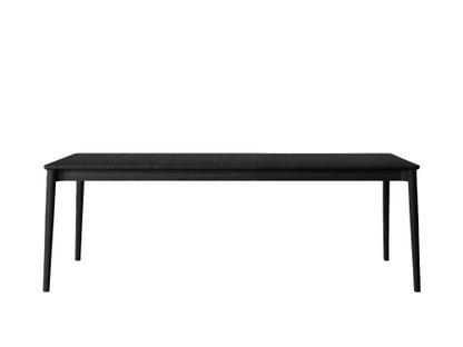 Table à manger Expand Chêne peinté noir|Avec 1 rallonge  (+50 cm)