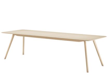 Meyer Table à rallonges 180/270 x 92 cm (XLarge)|Frêne ciré avec pigment blanc