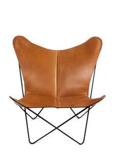 Trifolium Butterfly Chair Noisette|Acier thermolaqué noir