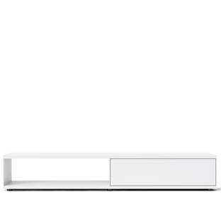 Flow Q Lowboard 200 cm|33,6 cm (tiroir)|Blanc