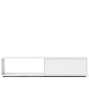 Flow Q Lowboard 200 cm|46,1 cm (porte abattante)|Blanc