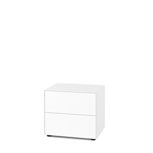 Nex Pur Box 2.0 avec tiroirs 48 cm|H 50 cm (2 tiroirs) x B 60 cm|Blanc