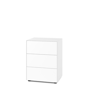 Nex Pur Box 2.0 avec tiroirs 48 cm|H 75 cm (3 tiroirs) x B 60 cm|Blanc