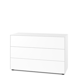 Nex Pur Box 2.0 avec tiroirs 48 cm|H 75 cm (3 tiroirs) x B 120 cm|Blanc