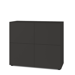 Nex Pur Box 2.0 avec portes 40 cm|H 100 cm x B 120 cm (avec deux portes doubles)|Graphite