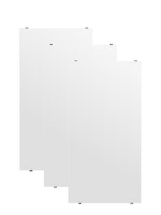 Planche String System (lot de 3) 58 x 30 cm|Laqué blanc