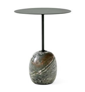 Table d'appoint Lato Rond (Ø 40 cm)|Vert profond / Verde Alpi Marble