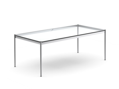 Table USM Haller 200 x 100 cm|Verre|Transparent