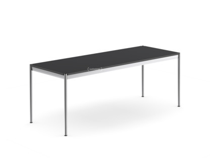 Table USM Haller 200 x 75 cm|Linoleum|Nero