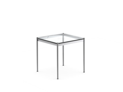 Table USM Haller 75 x 75 cm|Verre|Transparent