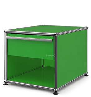 Table de chevet USM avec tiroir Vert USM|Petit (H 39 x l 42,5 x P 53 cm)