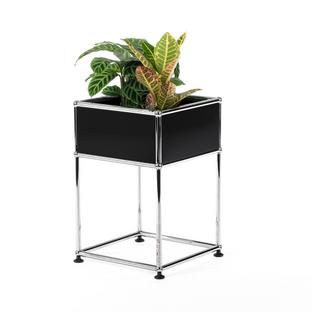 Table d'appoint USM Haller pour plantes Type 2 Noir graphite RAL 9011|35 cm