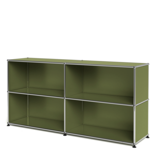 Meuble USM Haller Sideboard L, vert olive, personnalisable 