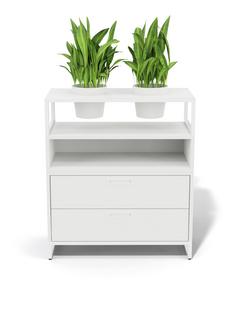 M1 Sideboard à plantes Version 1 (H 90 x L 80 cm)|Blanc