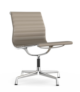 Aluminium Chair EA 105 Chromé|Cuir (Standard)|Sable