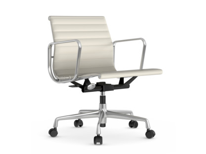 Aluminium Chair EA 117 Poli|Cuir (Standard)|Neige