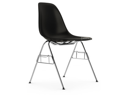 Eames Plastic Side Chair RE DSS Noir profond  |Sans rembourrage|Sans rembourrage|Avec liaison de rangée (DSS)