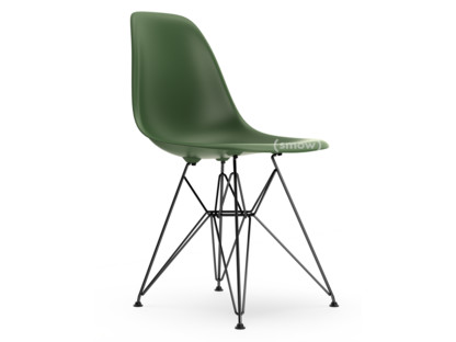 Eames Plastic Side Chair RE DSR Forêt|Sans rembourrage|Sans rembourrage|Version standard - 43 cm|Revêtement basic dark