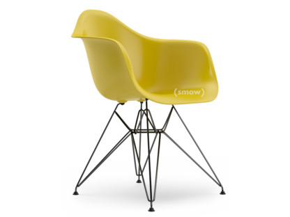 Eames Plastic Armchair RE DAR Moutarde|Sans rembourrage|Sans rembourrage|Version standard - 43 cm|Revêtement basic dark