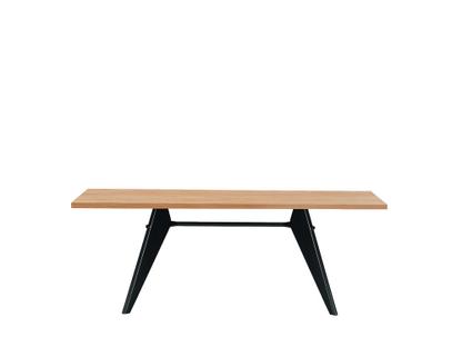 EM Table 200 x 90 cm|Chêne naturel, vernis de protection|Noir intense