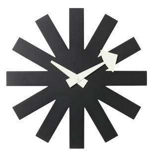 Asterisk Clock Noir