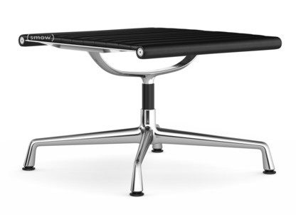Aluminium Chair EA 125 Piétement chromé|Cuir (Standard)|Nero