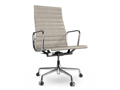 Aluminium Chair EA 119 Chromé|Cuir (Standard)|Sable