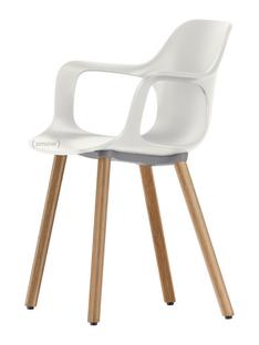Chaise HAL Armchair Wood Coton blanc|Chêne naturel massif avec vernis de protection